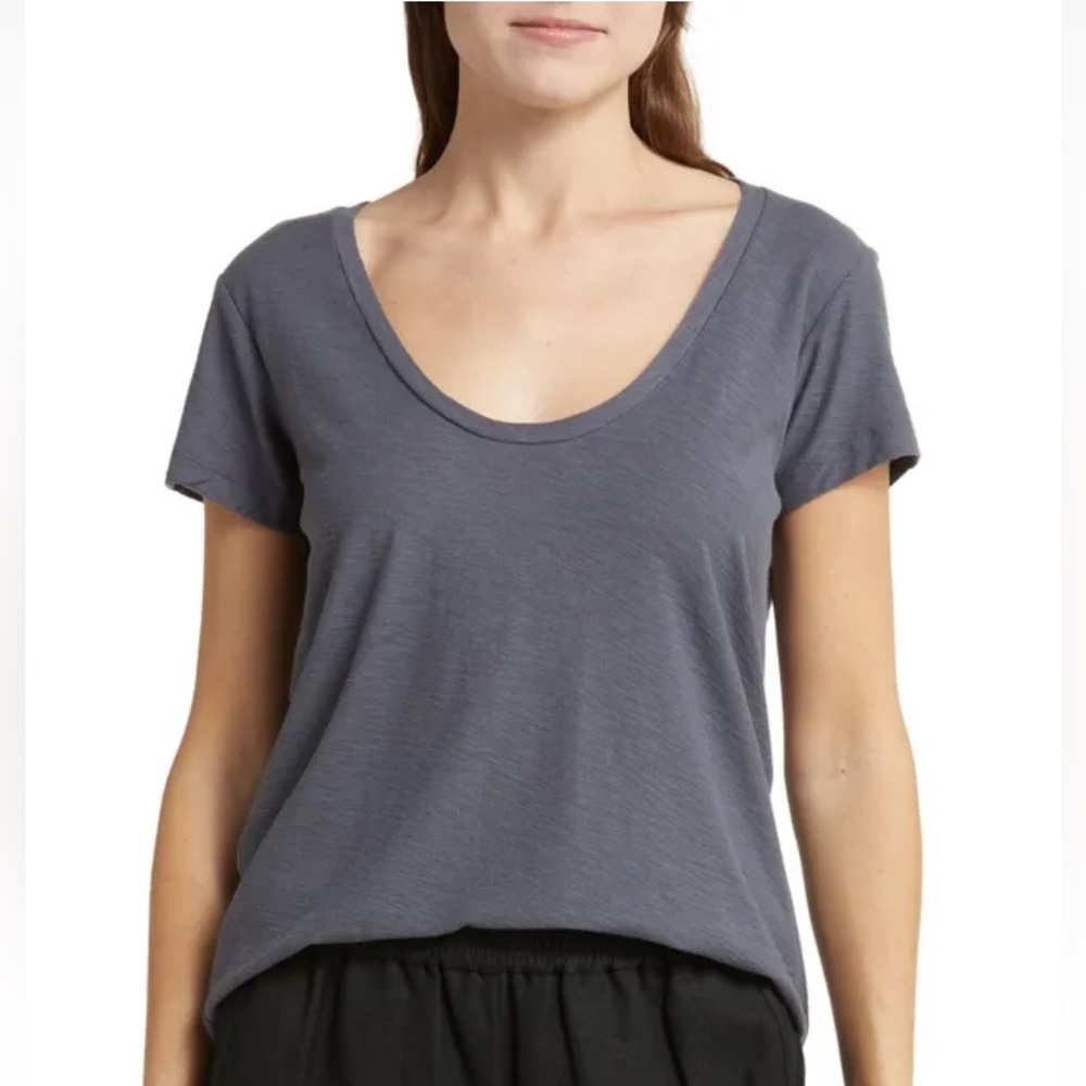 ✨James Perse | Deep V-Neck Tee in Titan